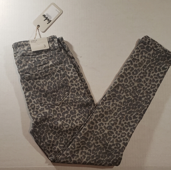 NWT Women's Indigo Rein Leopard Print Skinny Jeans - Picture 2 of 8